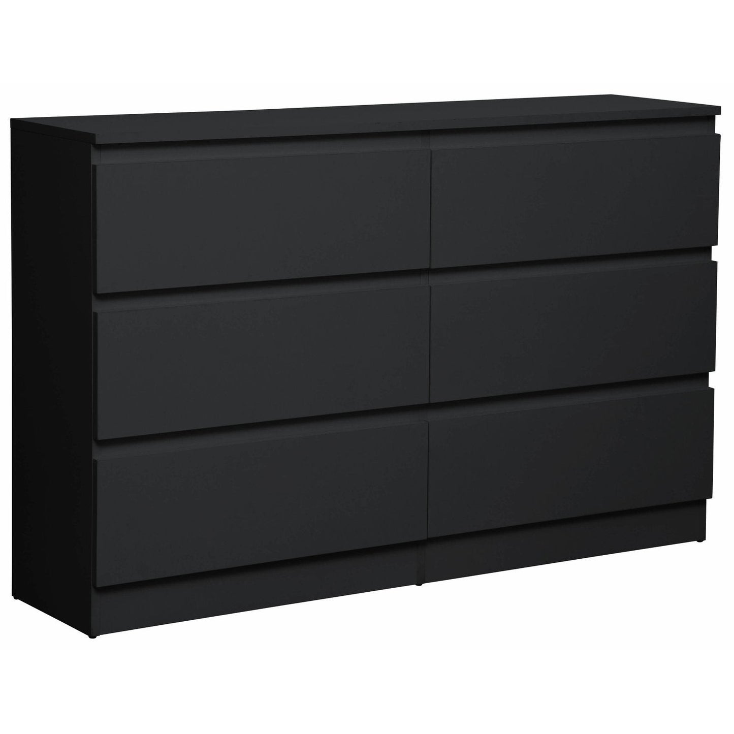 Συρταριέρα Juniper 6S Μαύρο 138x40x77