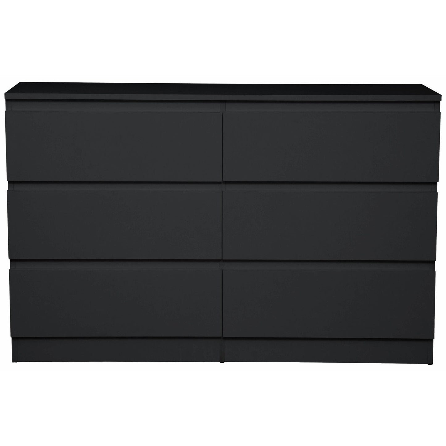 Συρταριέρα Juniper 6S Μαύρο 138x40x77