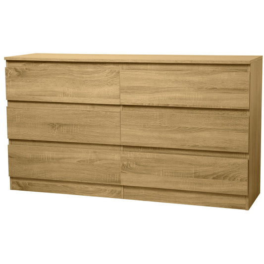 Συρταριέρα Juniper 6S Φυσικό 138x40x77