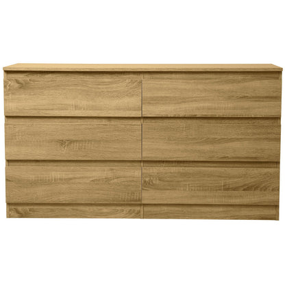 Συρταριέρα Juniper 6S Φυσικό 138x40x77