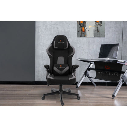 Gaming Chair Raptor Fury Grey 60x60x122