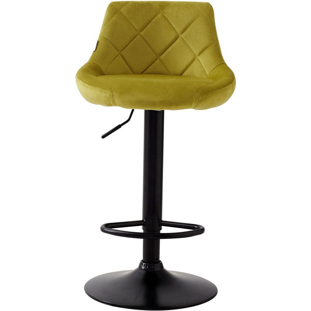 Σκαμπό Μπαρ Velluto Λαδί 45.5x49x103.5