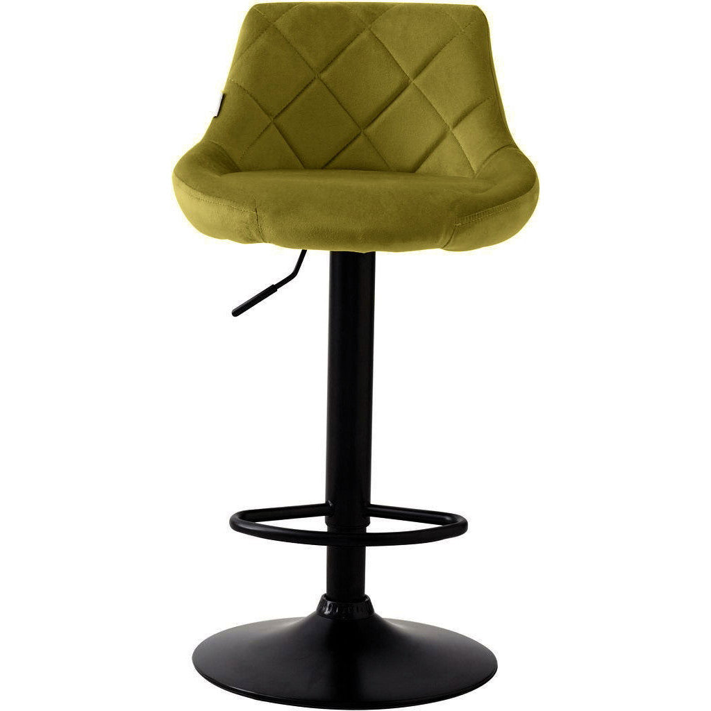 Σκαμπό Μπαρ Velluto Λαδί 45.5x49x103.5