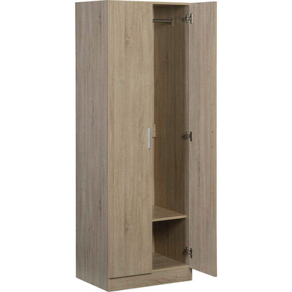 Wardrobe Wilson 2D Two-Door Natural 60x45x180