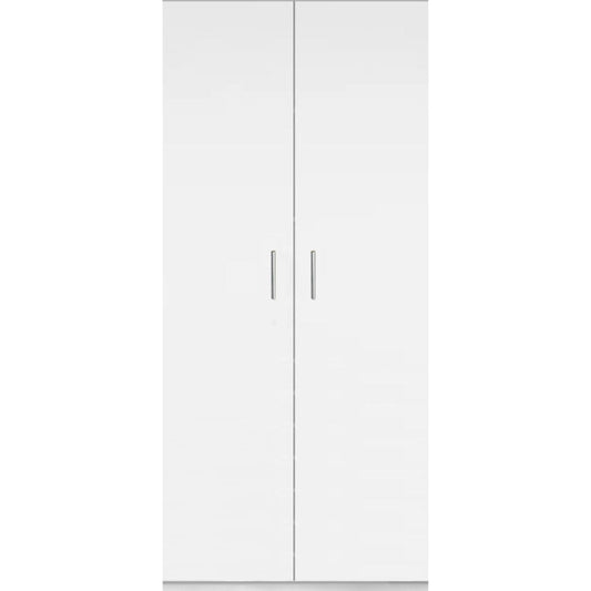 Ντουλάπα Wilson 2D Δίφυλλη Λευκό 60x45x180
