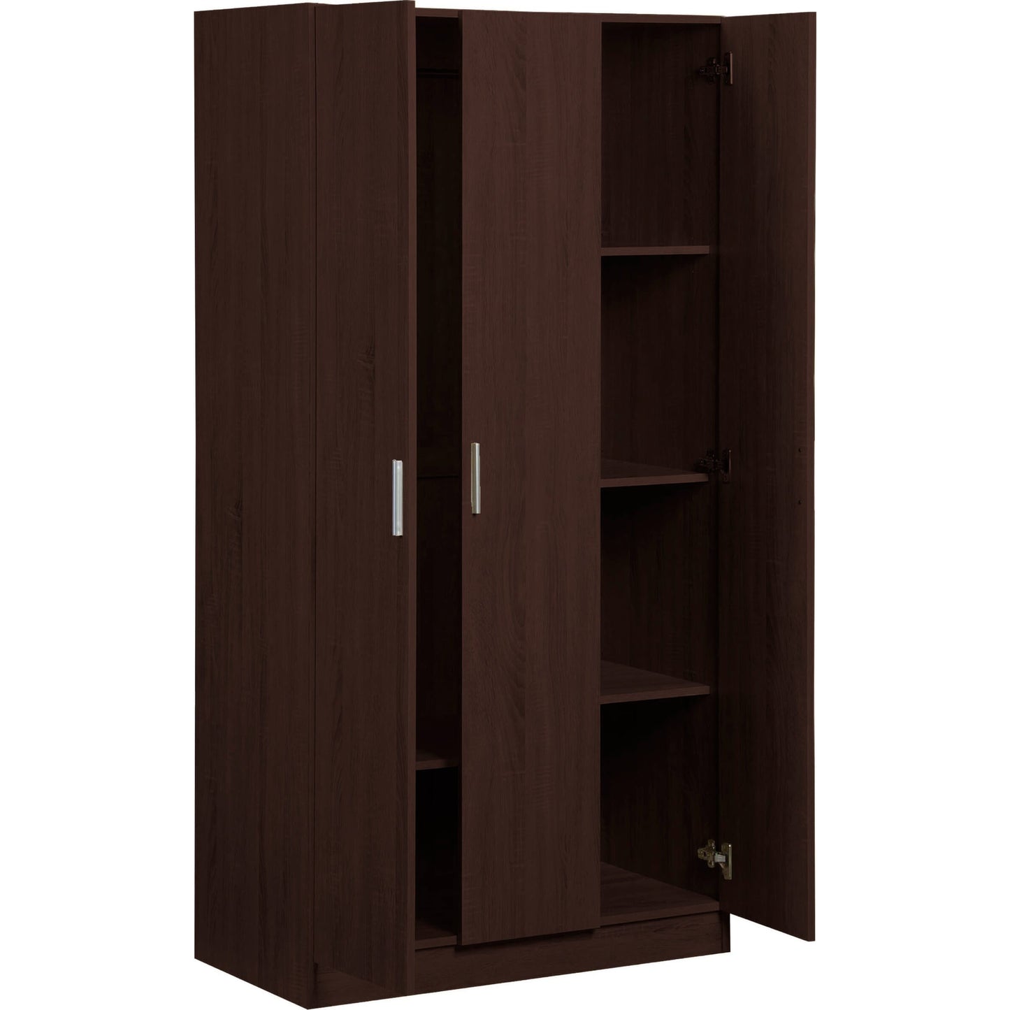 Ντουλάπα Wilson 3D Τρίφυλλη Wenge 90x45x180