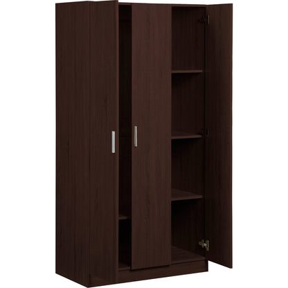Ντουλάπα Wilson 3D Τρίφυλλη Wenge 90x45x180