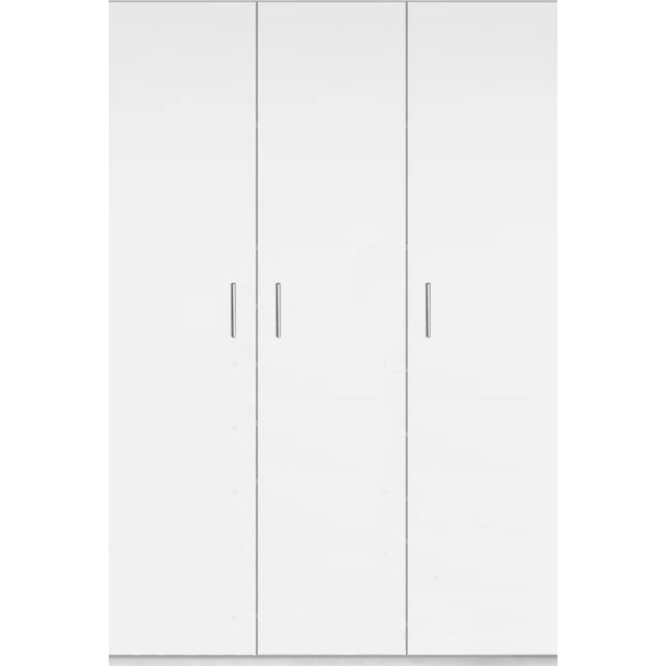 Wilson 3D Three-Door Wardrobe White 90x45x180