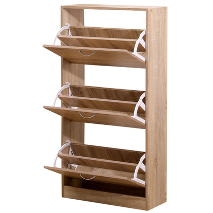 Παπουτσοθήκη Cynthia 3D Φυσικό 60x24x118
