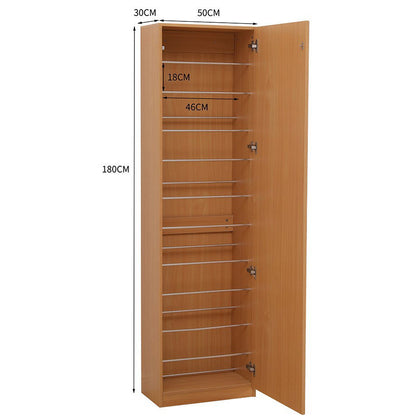 Shoe Cabinet Signet with Mirror 50x30x180