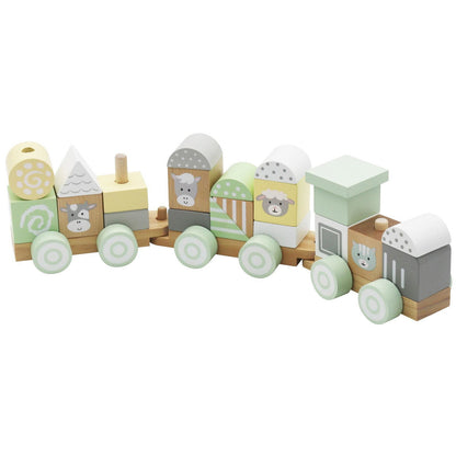 Παιδικό Τρενάκι με Τουβλάκια Joyland Train Blocks 38.5x7x9.5