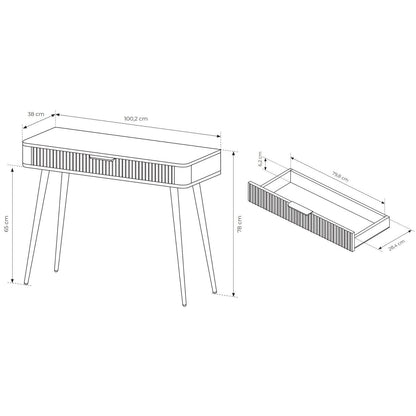 Τουαλέτα Lomer Μαύρο 100.2x38x78