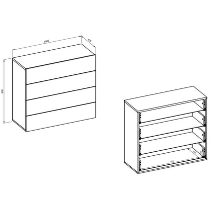 Συρταριέρα Shizen 100x40.5x91