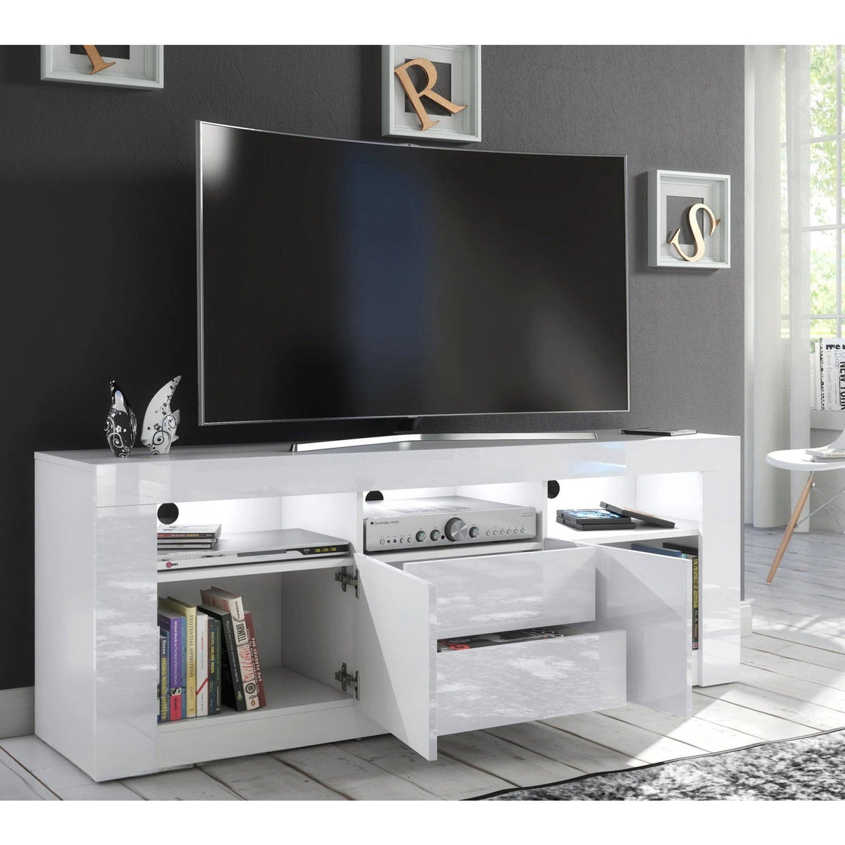 Spotlight Long TV Stand 160x40x60