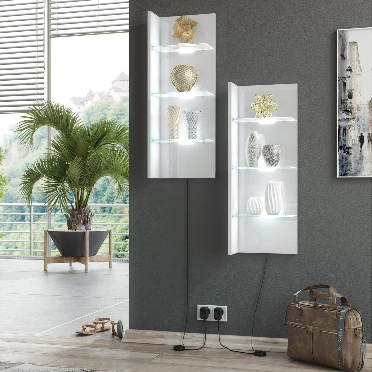 Ραφιέρα Spotlight Κρεμαστή 30x15x80