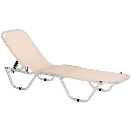 Ξαπλώστρα Αλουμινίου Comfy Μπεζ 188x59x30
