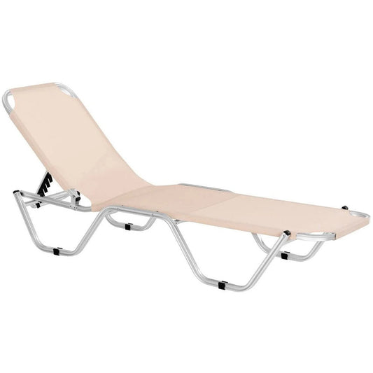 Ξαπλώστρα Αλουμινίου Comfy Μπεζ 188x59x30