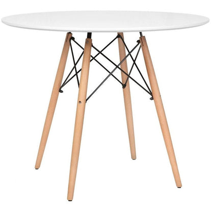 Τραπέζι Fiorino Round Λευκό 80x80x74