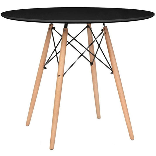 Fiorino Round Table Black 80x80x74