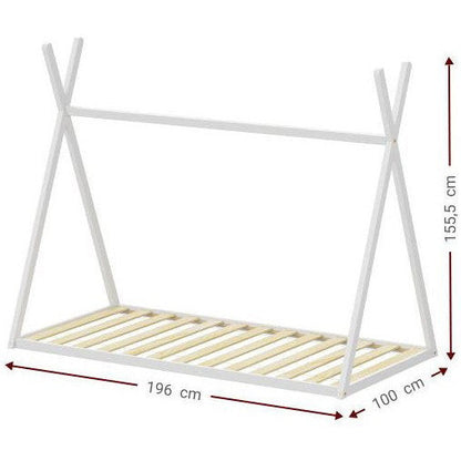Pavel White Children's Bed 196x100x155.5