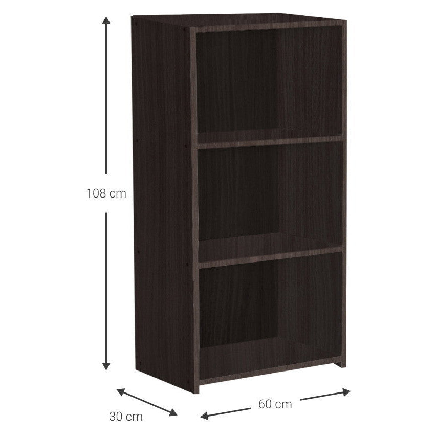 Βιβλιοθήκη Eliot 3S Wenge 60x30x108