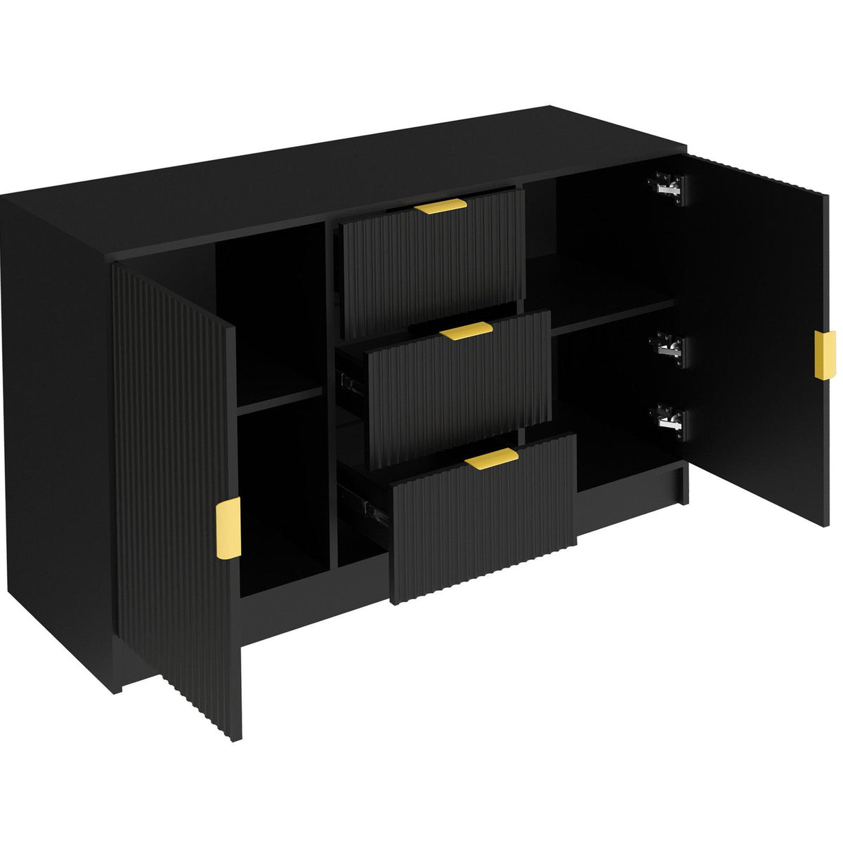 Μπουφές Allegro Μαύρο 118x40x75