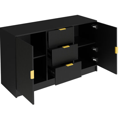 Μπουφές Allegro Μαύρο 118x40x75