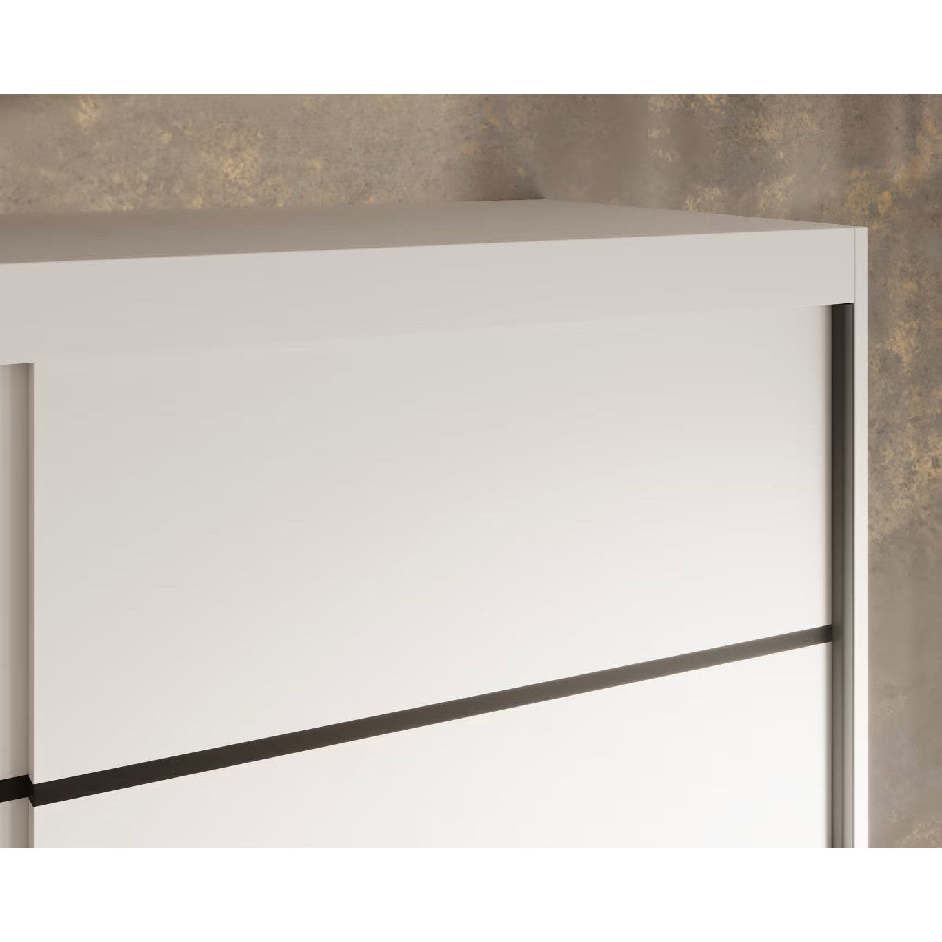 Ντουλάπα Houston 150 Συρόμενη Λευκό 150x58x200