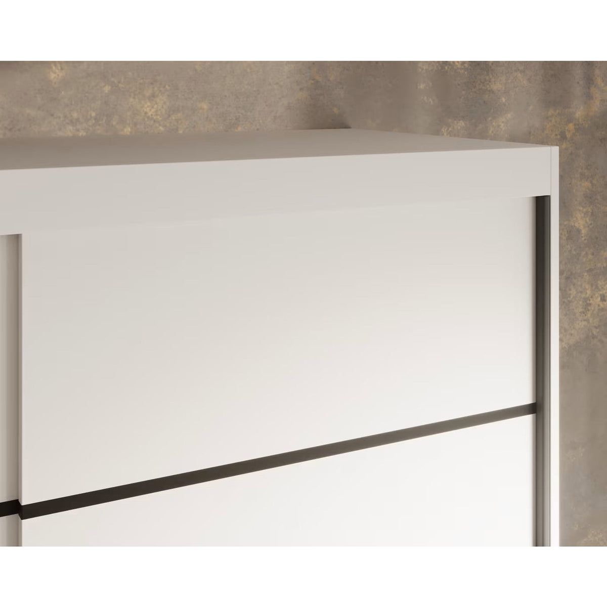 Ντουλάπα Houston 150 Συρόμενη Λευκό 150x58x200