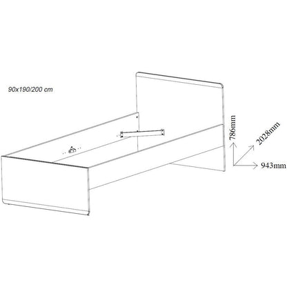 Παιδικό Κρεβάτι Swappie 95x202x80.6