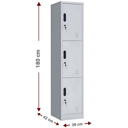 Μεταλλικός Φοριαμός Damian 3D Slim 38x42x180