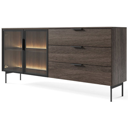 Μπουφές Luminus 2D3S Καφέ 181.3x39.3x82.6