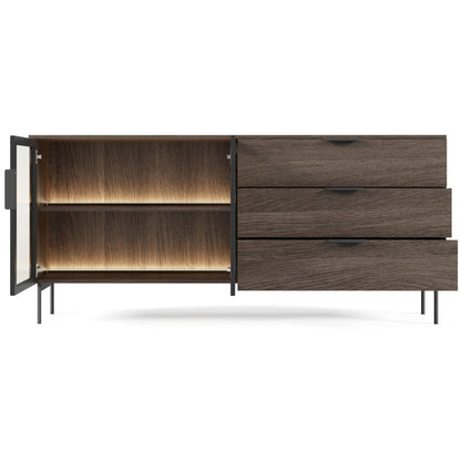 Μπουφές Luminus 2D3S Καφέ 181.3x39.3x82.6