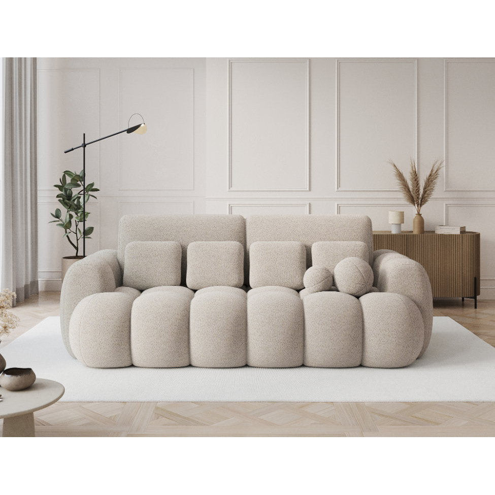 Καναπές - Κρεβάτι Conely Τριθέσιος Μπεζ 256x119x105