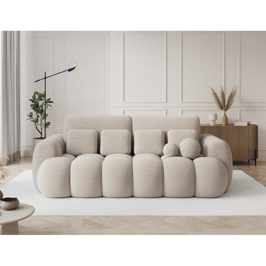 Καναπές - Κρεβάτι Conely Τριθέσιος Μπεζ 256x119x105