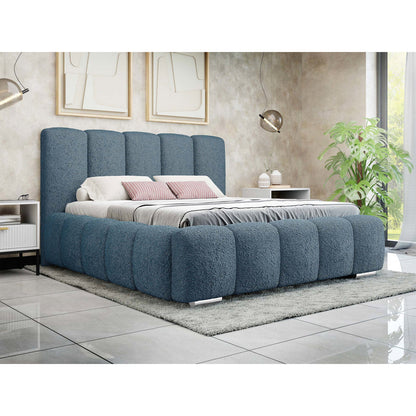 Επενδυμένο Κρεβάτι Wizko Μπλε 160x222x112