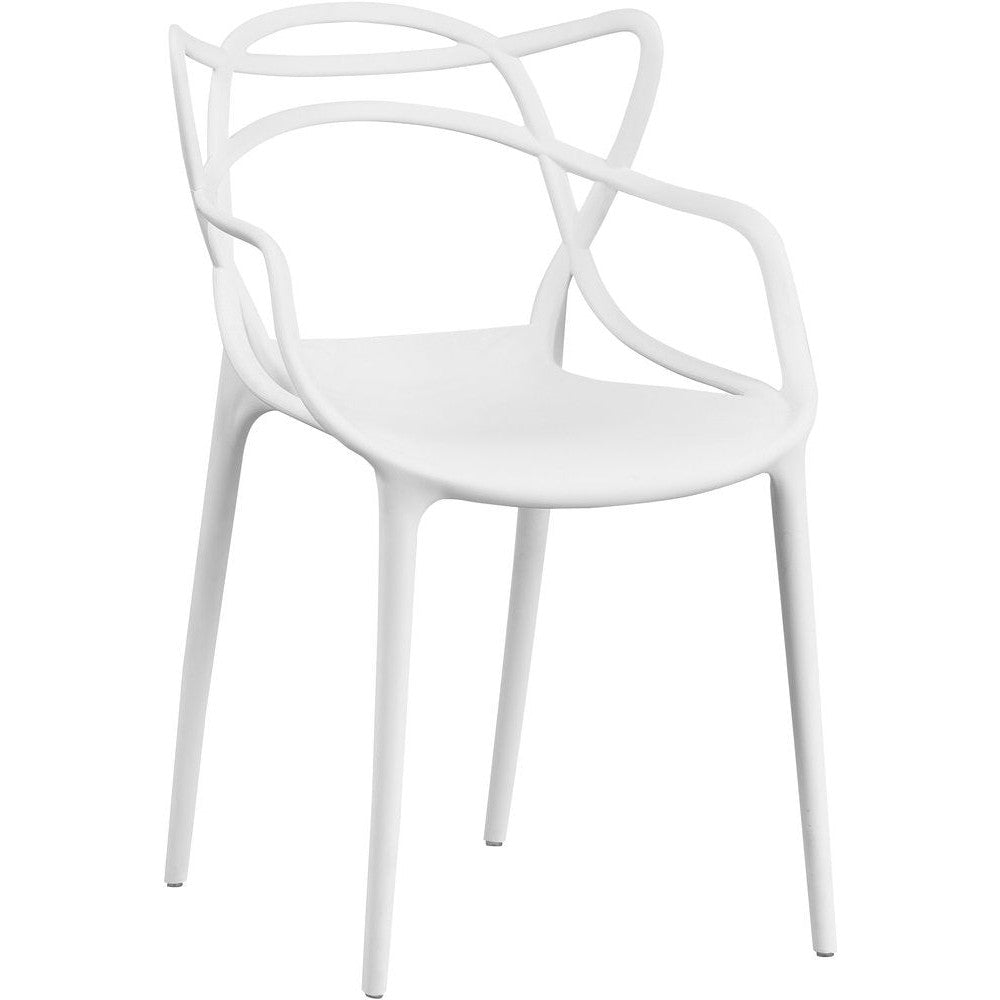 Chair Abstract White 46x44.5x83