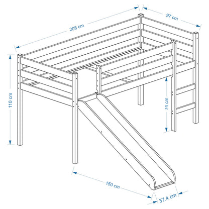 Bunk Bed Tobias Natural 208x97x110
