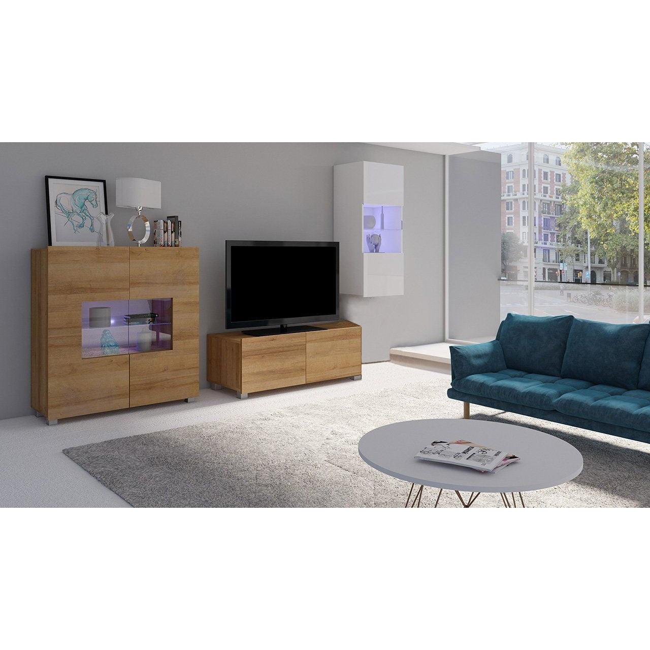 TV Stand Calabrini Natural 100x43x37
