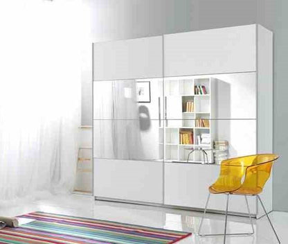 Sliding Wardrobe Delta II White 221x61x210