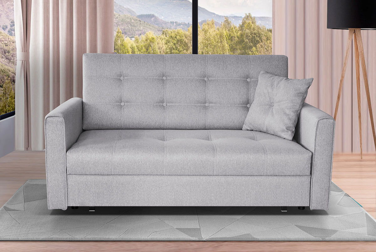 Καναπές - Κρεβάτι Viva Lux III Διθέσιος Γκρι 153x98x85