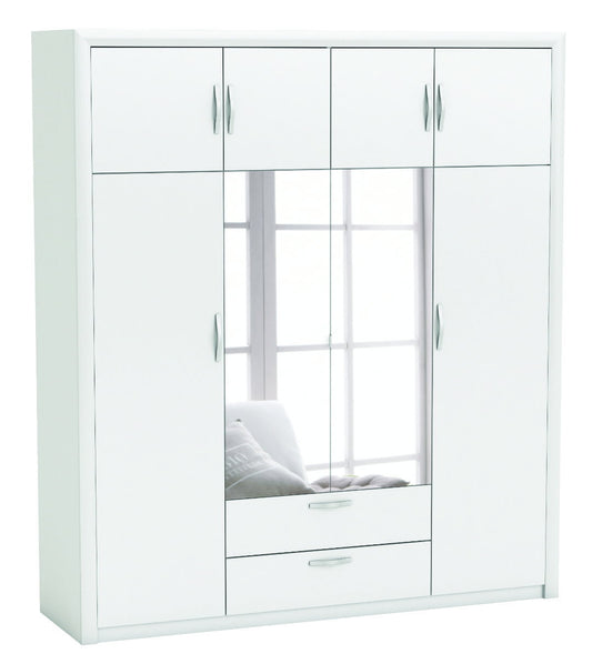 Ντουλάπα Odise Λευκό 198x56.5x223.9