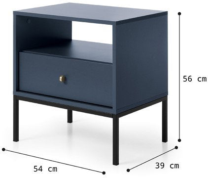 Βοηθητικό Τραπεζάκι Triplo Μπλε 53.6x39x56.2