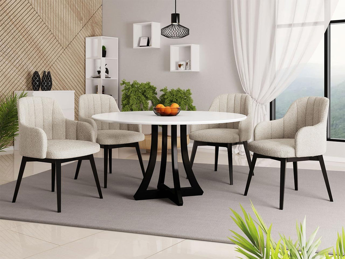 Καρέκλα Kam S105 Μπεζ 52x54x81