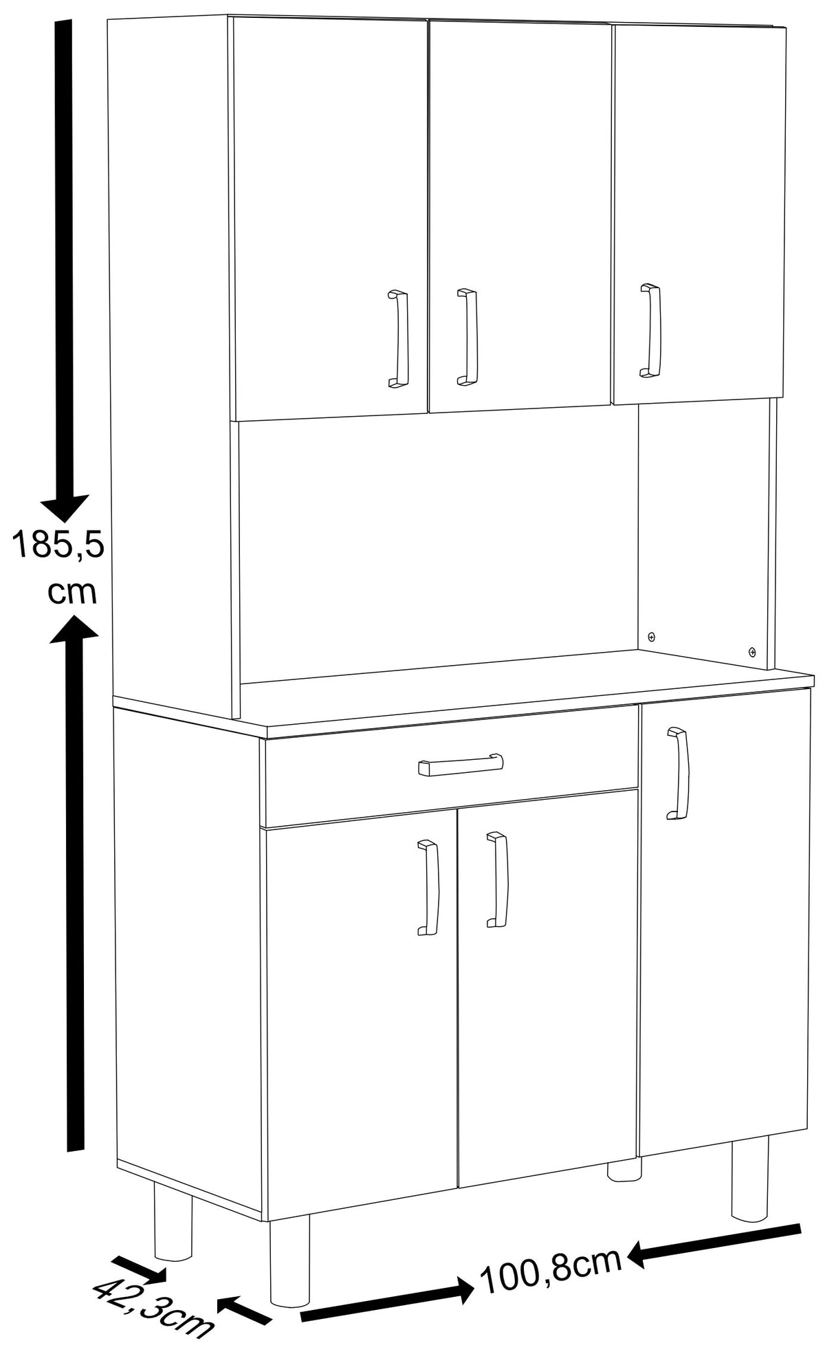 Sharra Cabinet 100.8x42.3x185.5