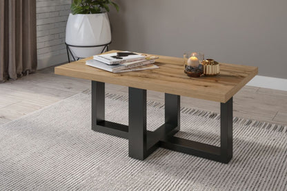 Τραπεζάκι Σαλονιού Aveni Φυσικό-Μαύρο 102x60x44