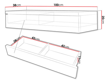 Τουαλέτα Navene Λευκό 100x38x20