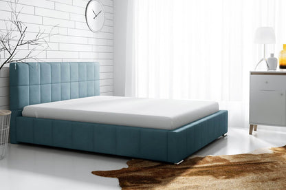 Leon Upholstered Bed Light Blue 120x200cm