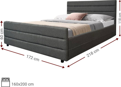 Helen Upholstered Bed 160x200cm