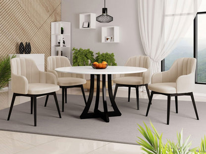 Καρέκλα Bene S105 Εκρού 54.5x53x82